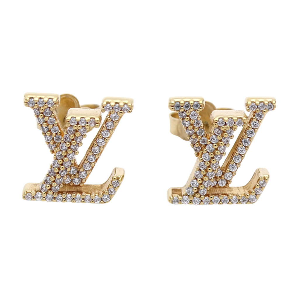 Louis Vuitton LOUIS VUITTON Earrings for Women, Brand Metal Rhinestone - LV I...